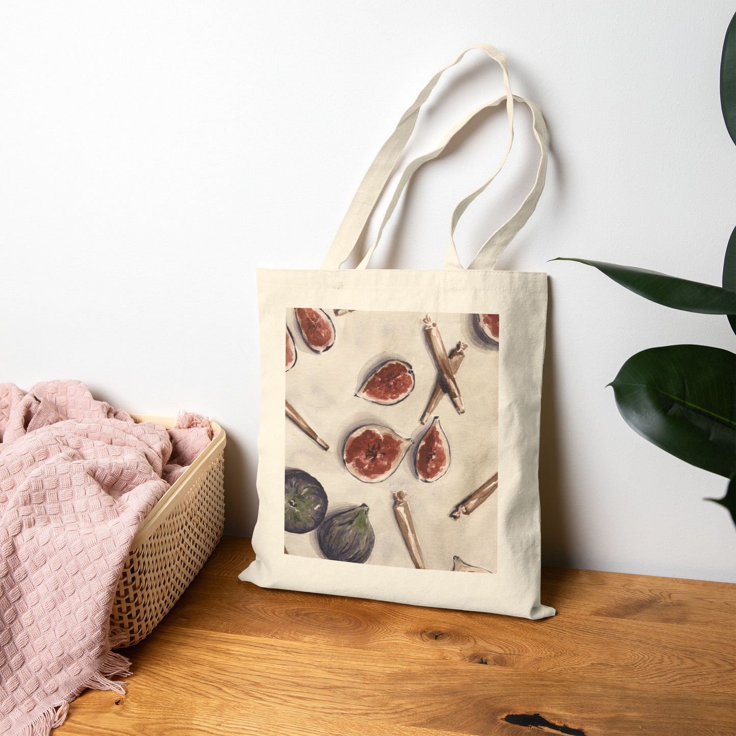 Figs and Joints - Cotton Canvas Tote Bag