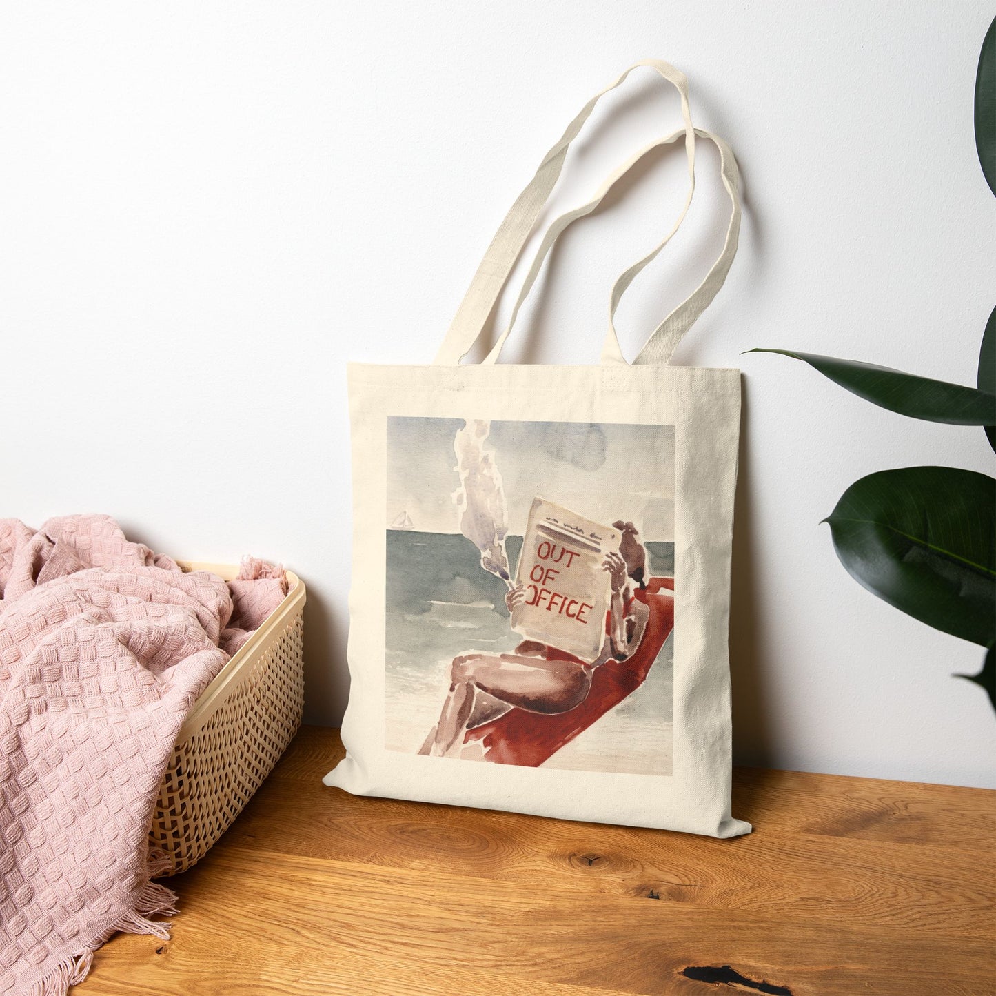 Out of Office - Cotton Canvas Tote Bag